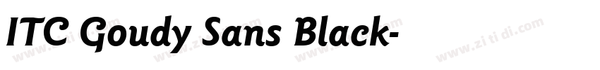 ITC Goudy Sans Black字体转换